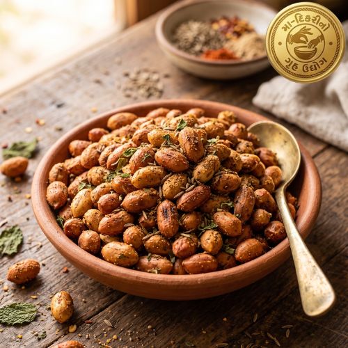 Roasted Peanut Chaat Gujarati snack by Maa Dikri Gruh Udyog